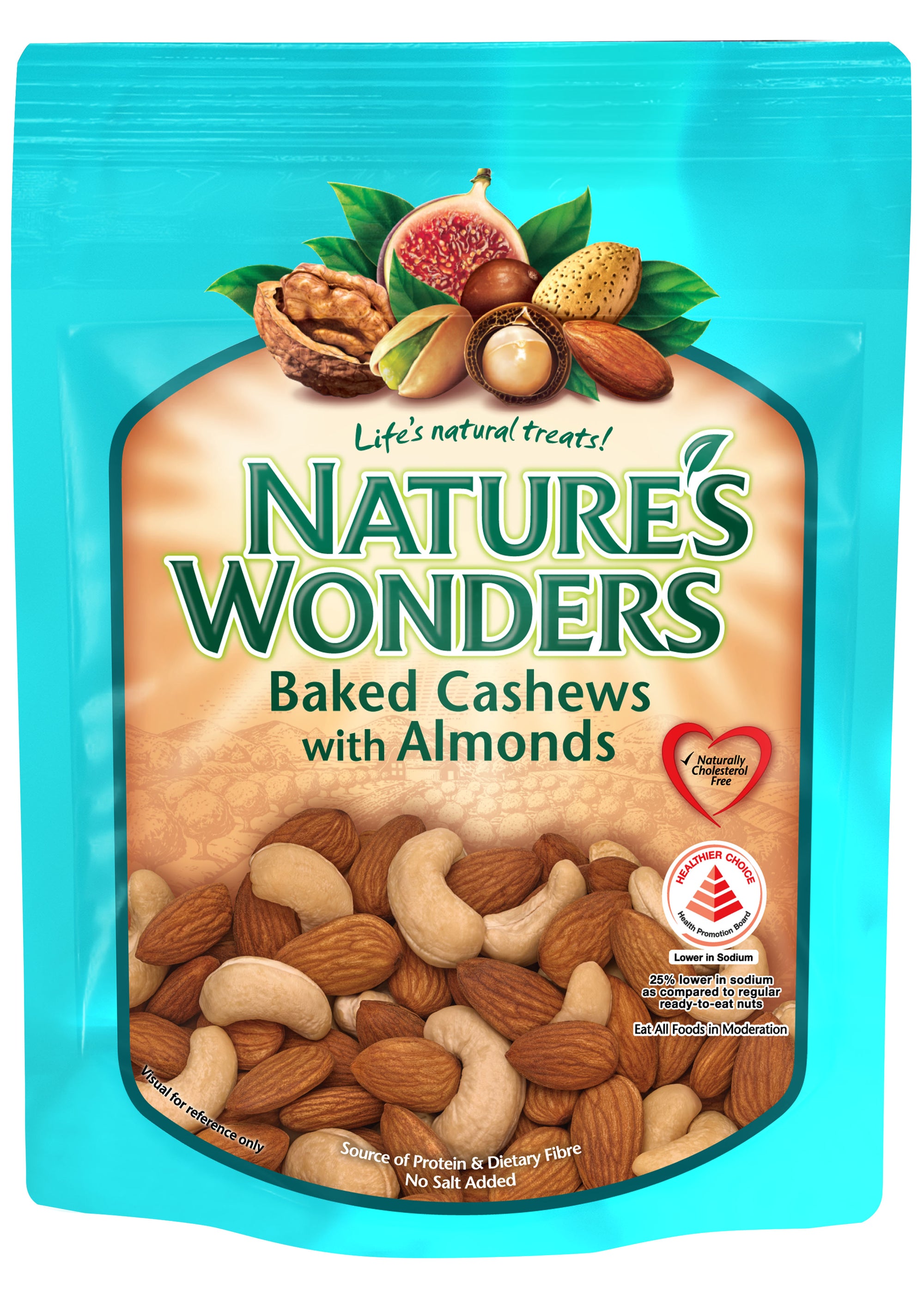 NATURE'S WONDERS BAKED CASHEW WITH ALMONDS