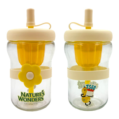 Complimentary Flower Glass Mug
