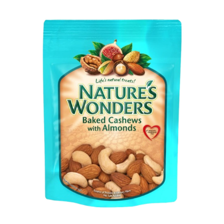 NATURE'S WONDERS BAKED CASHEW WITH ALMONDS